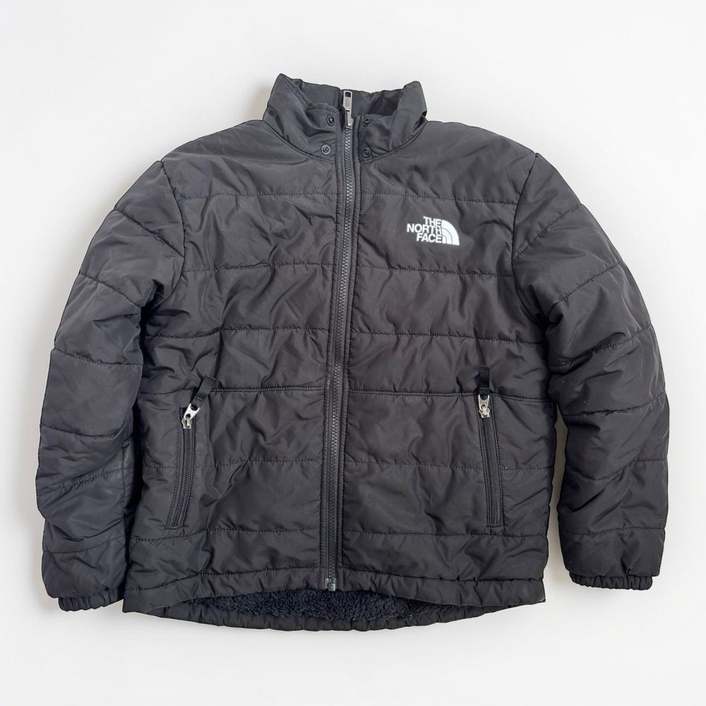 The North Face Reversible Puffer Jacket Youth Large Black